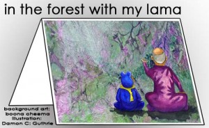 in the forest with my lama