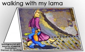 walking with my lama