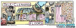 self cleaning floors