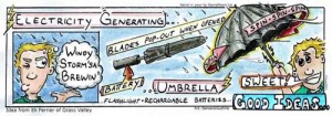 umbrella electric generating