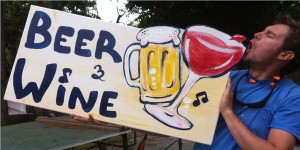 BEER AND WINE SIGN
