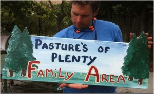 PASTURES OF PLENTY SIGN