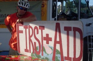 ecology center first aid sign